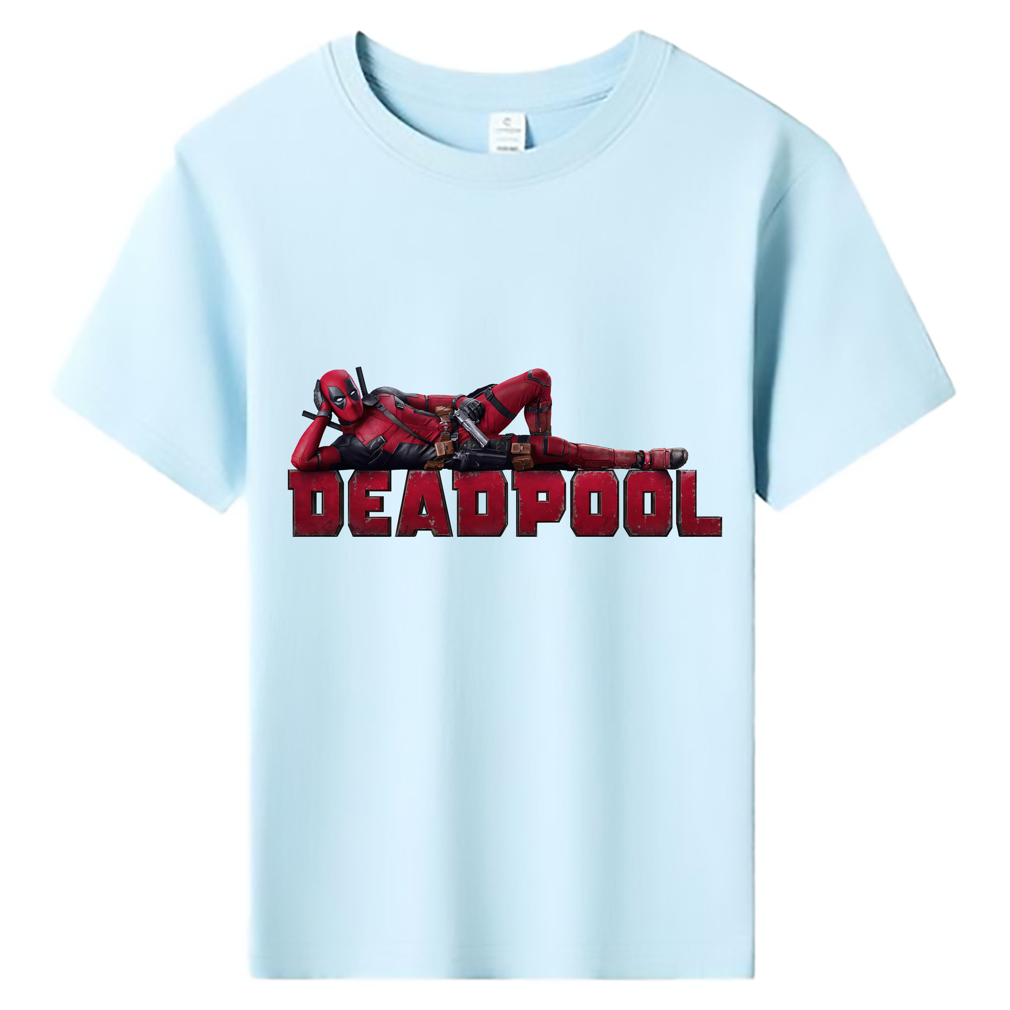 （画像用） Deadpool デッドプール 綿100％キッズTシャツ（フロントプリント）